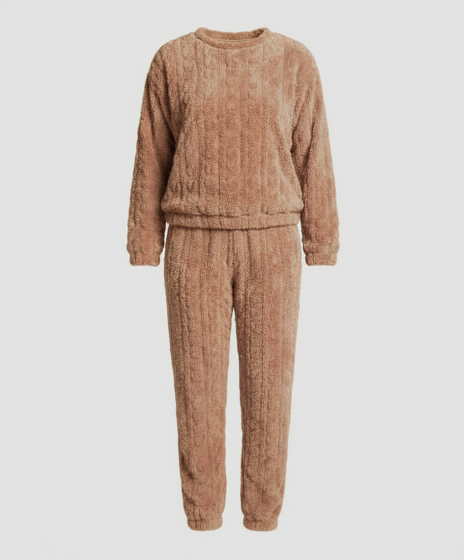 Kuscheliges Damen Fleece-Pyjama-Set | EB