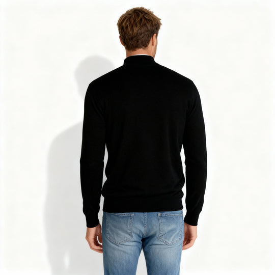 V-Ausschnitt Zipper Pullover