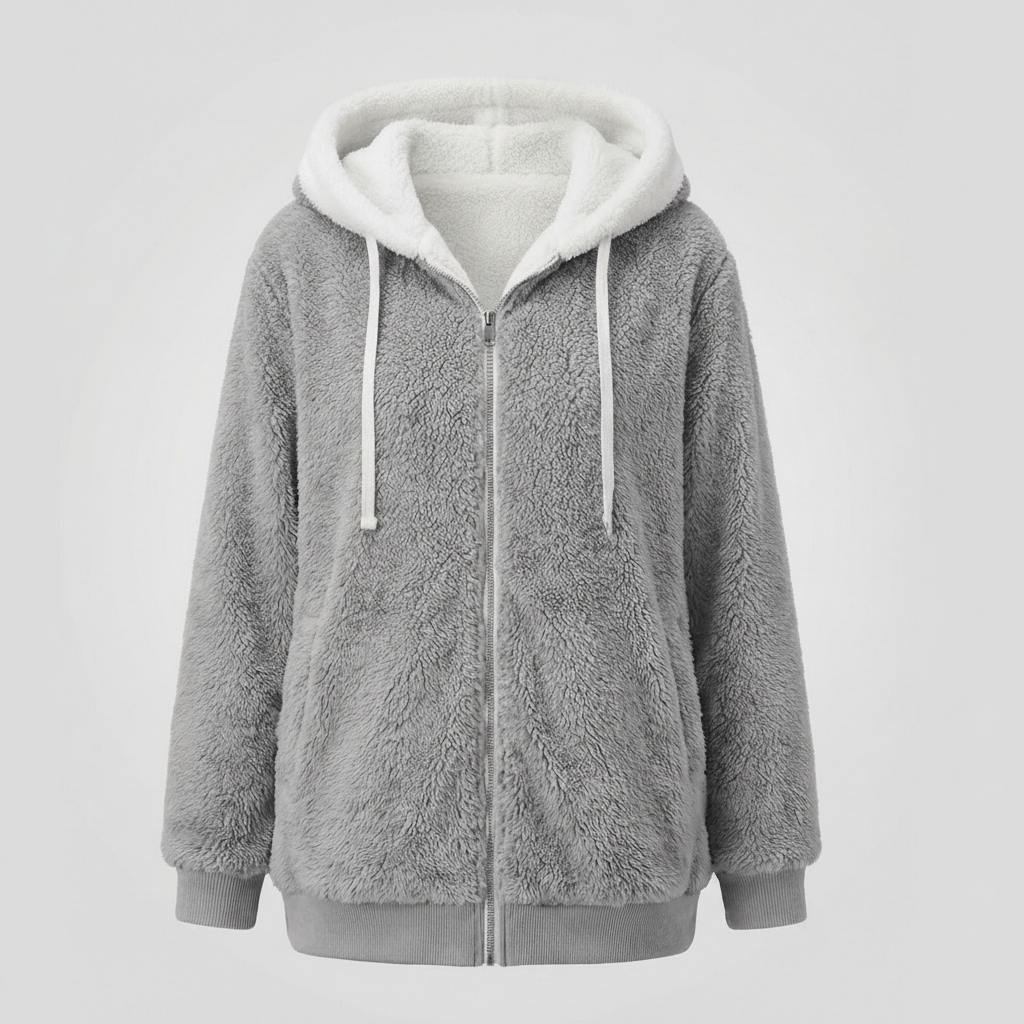 Übergroße Teddyjacke Damen | EB