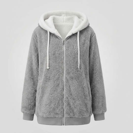 Übergroße Teddyjacke Damen | EB