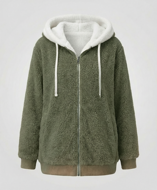 Übergroße Teddyjacke Damen | EB