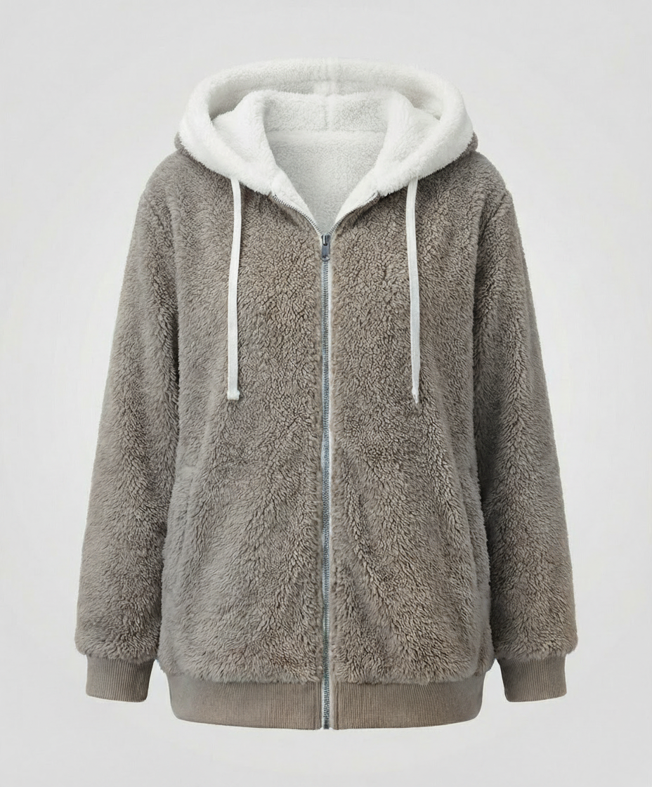 Übergroße Teddyjacke Damen | EB