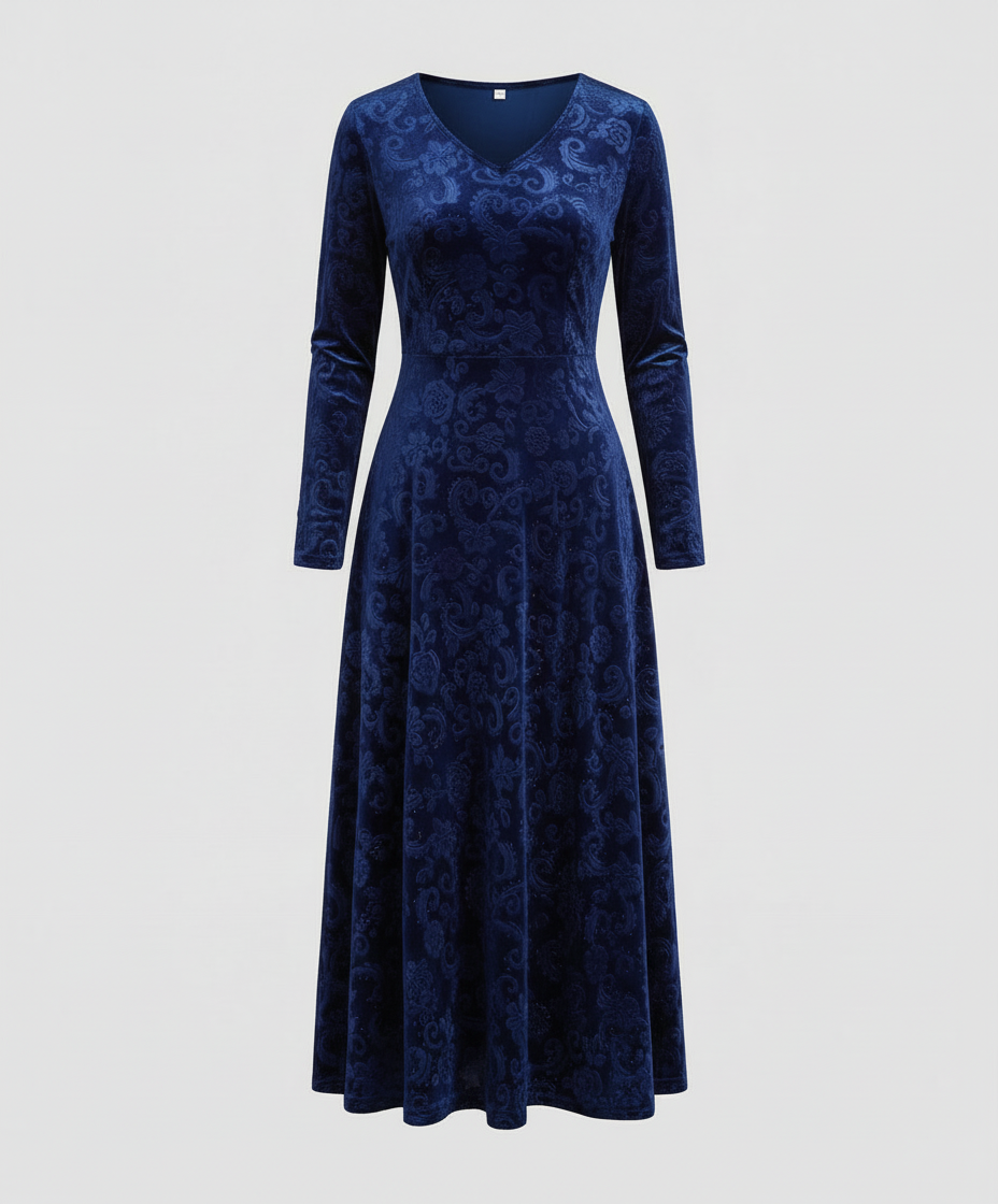 Figurschmeichelndes Ausgestelltes Kleid | EB