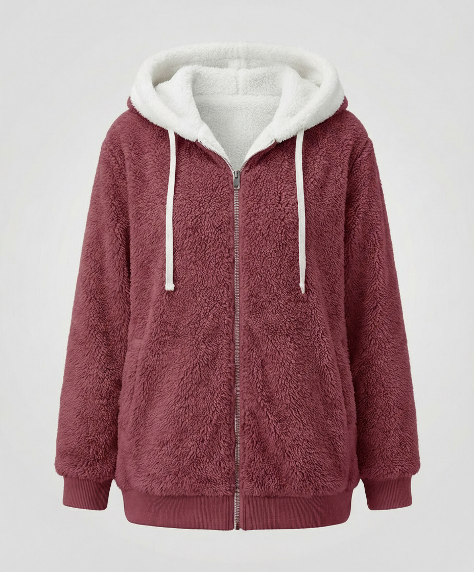 Übergroße Teddyjacke Damen | EB
