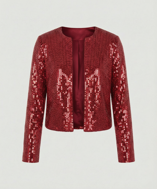 Damen Strickjacke mit Glitzereffekt – EB
