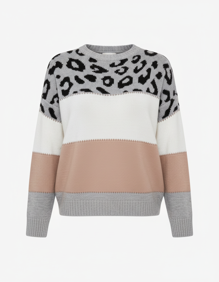 Trendiger Damen Pullover Druck | EB