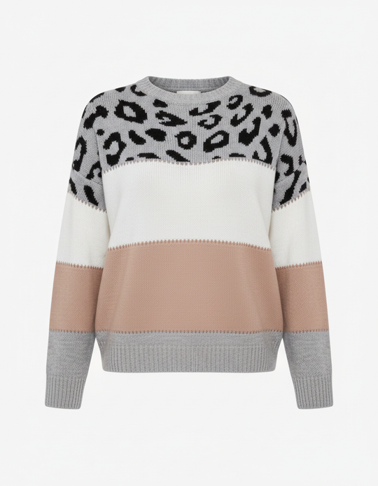 Trendiger Damen Pullover Druck | EB