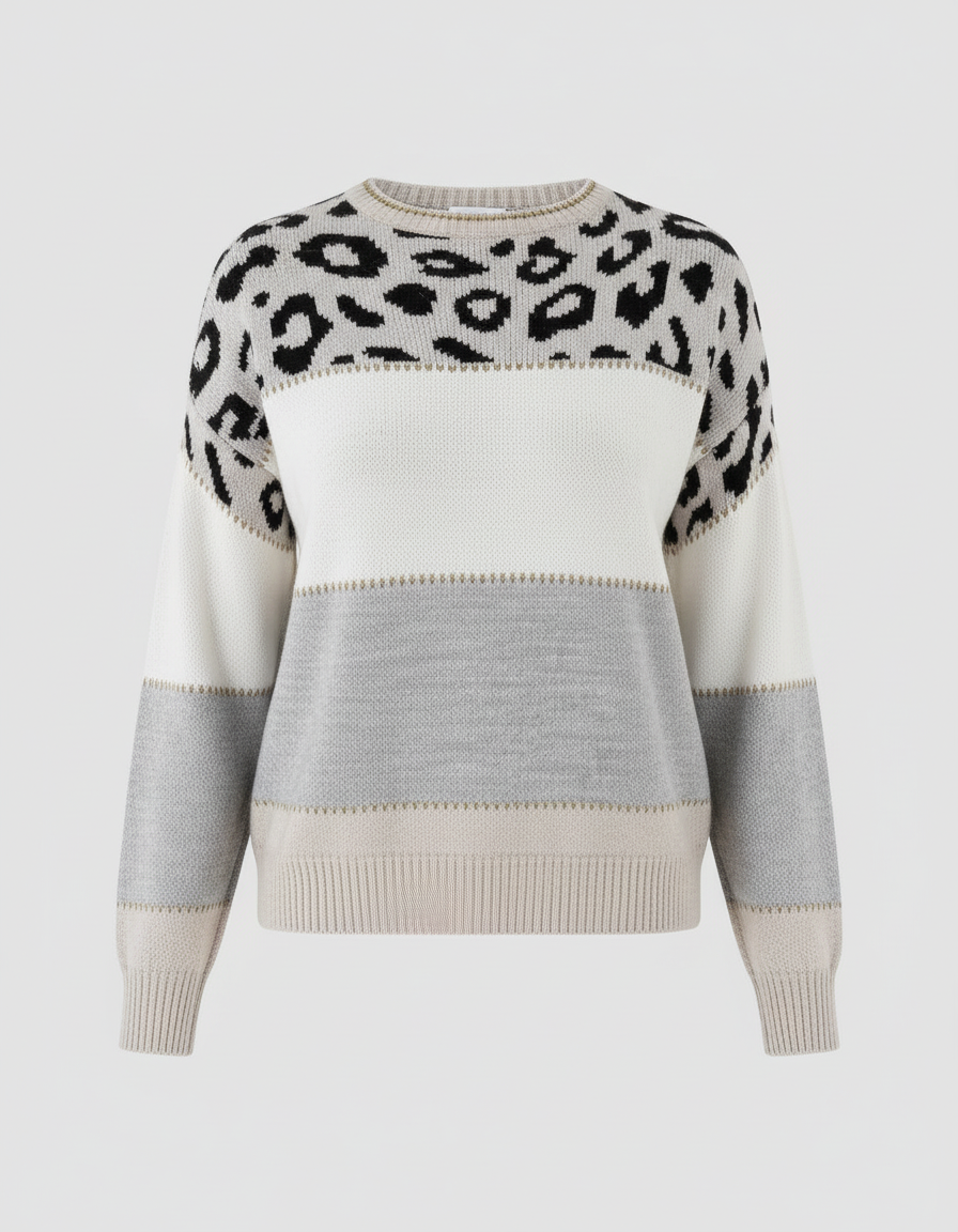 Trendiger Damen Pullover Druck | EB