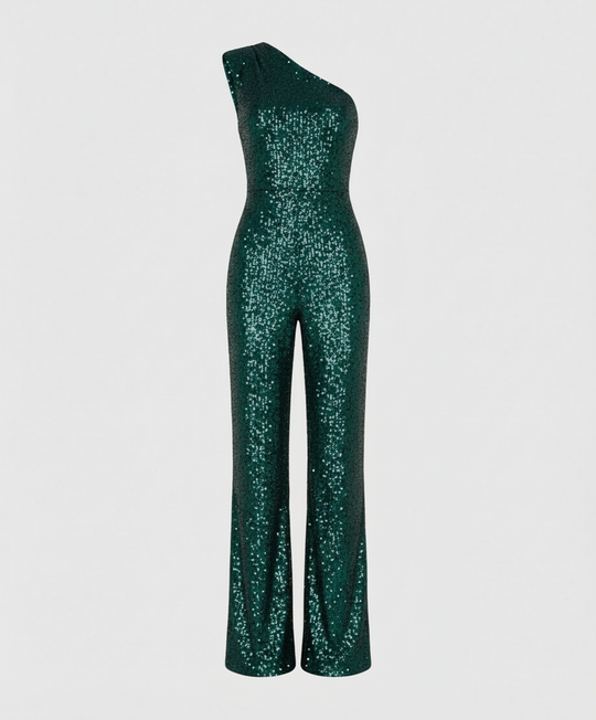 Moderner Pailletten Jumpsuit Damen | EB