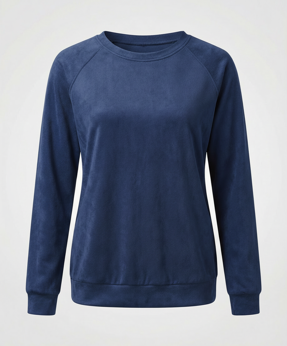 Bequemes Rundhals Sweatshirt Damen | EB