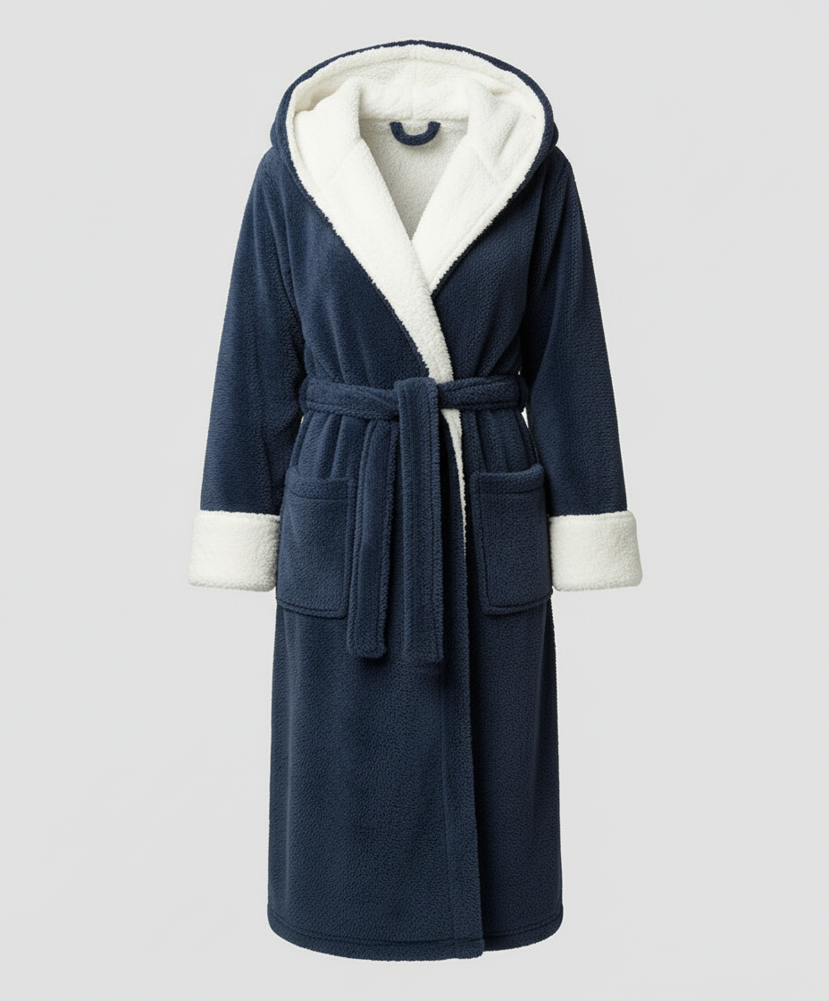 Kuscheliger Fleece Morgenmantel Damen | EB