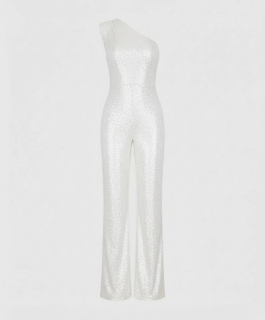 Moderner Pailletten Jumpsuit Damen | EB