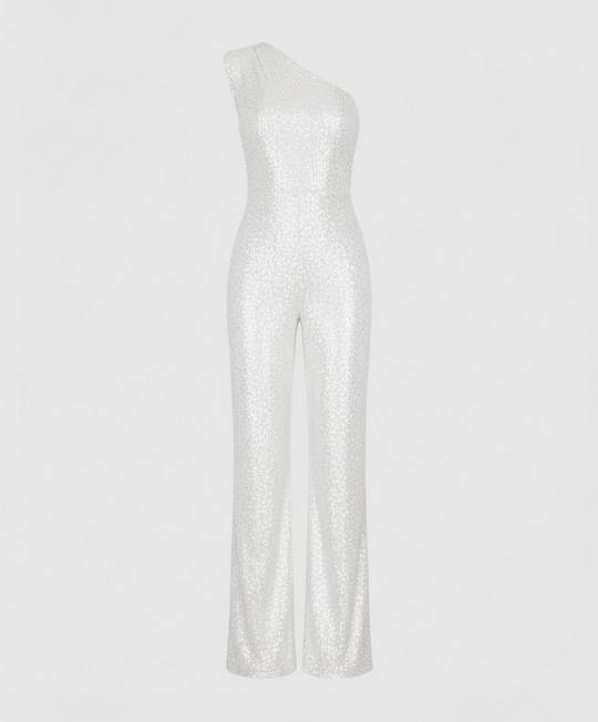 Moderner Pailletten Jumpsuit Damen | EB