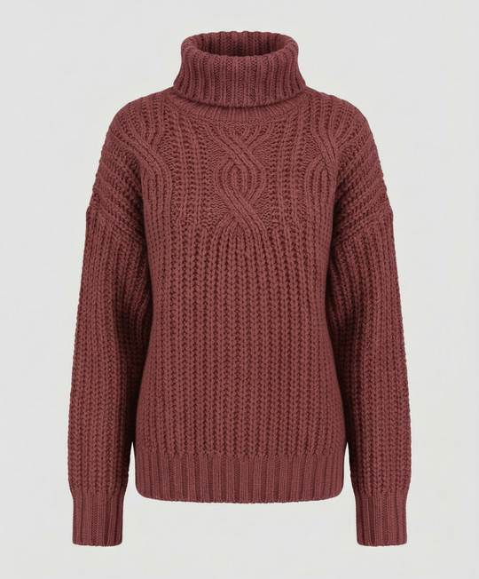 Bequemer Rollkragenpullover Damen | EB