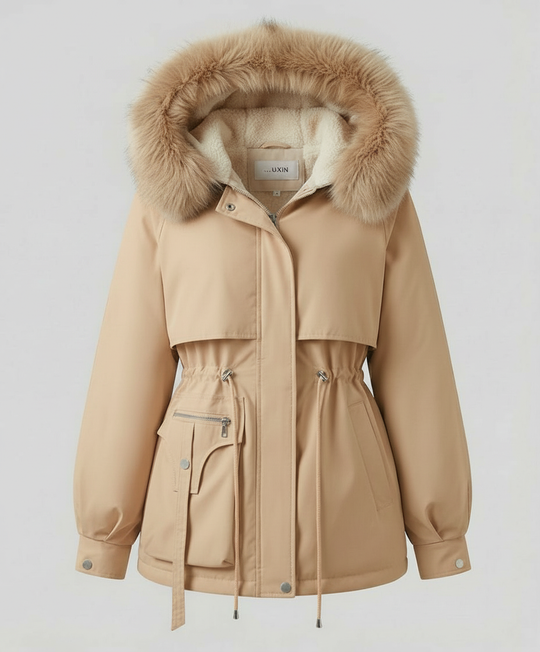 Warme Pelz Winterjacke Damen | EB