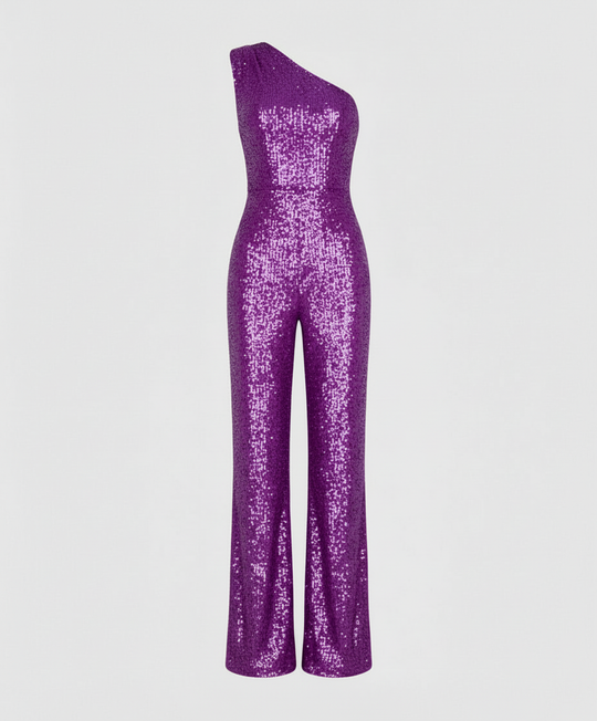 Moderner Pailletten Jumpsuit Damen | EB