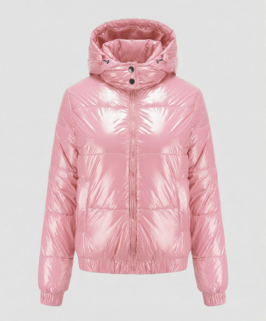 Hochglänzende Damen Steppjacke | EB