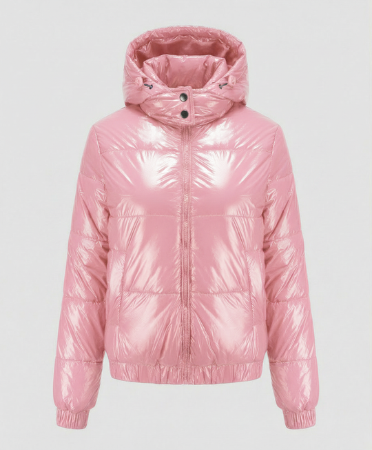 Hochglänzende Damen Steppjacke | EB