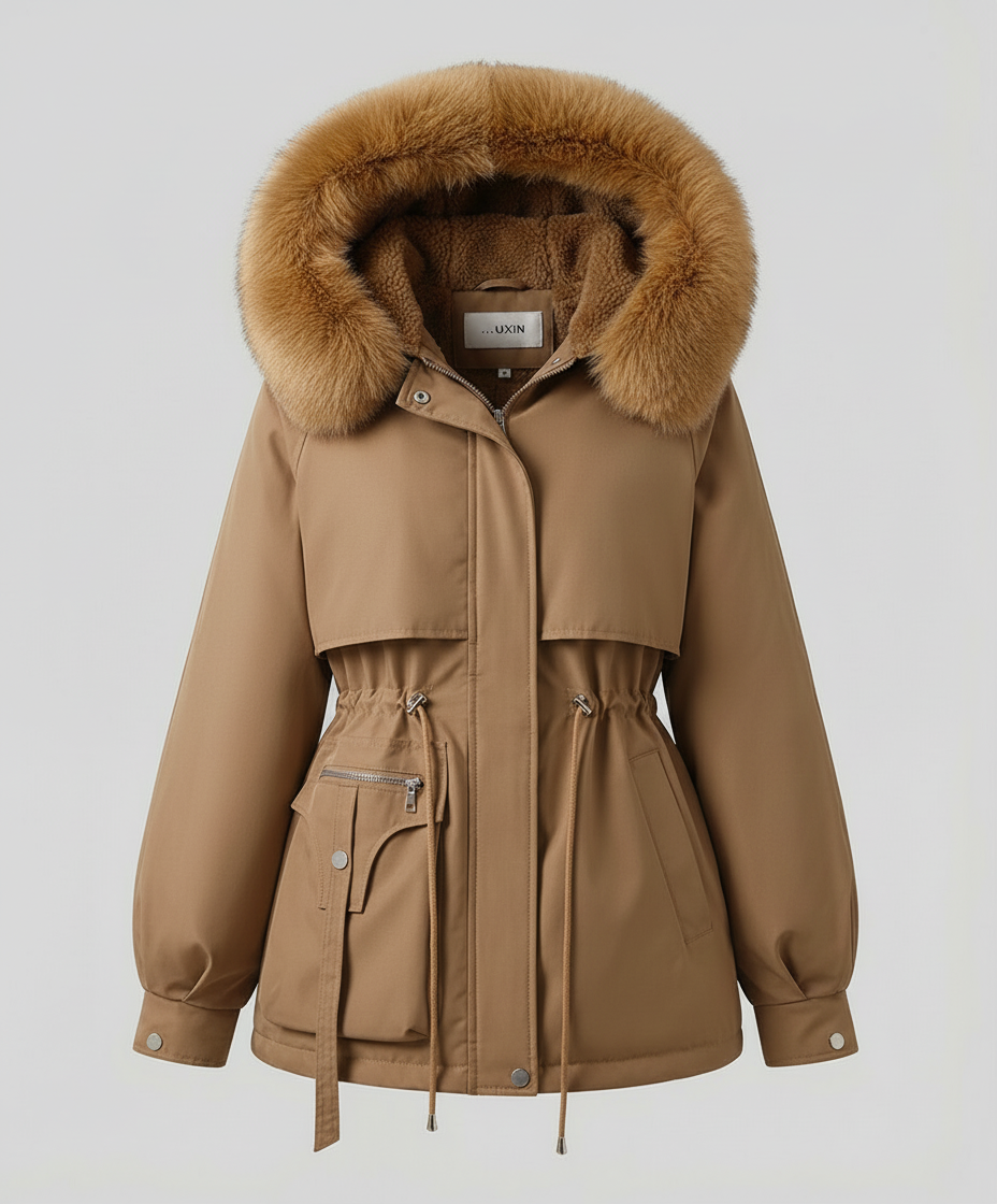 Warme Pelz Winterjacke Damen | EB