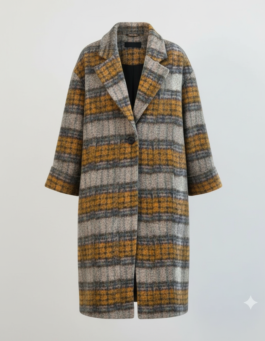 Eleganter Langer Wollmantel Damen | EB