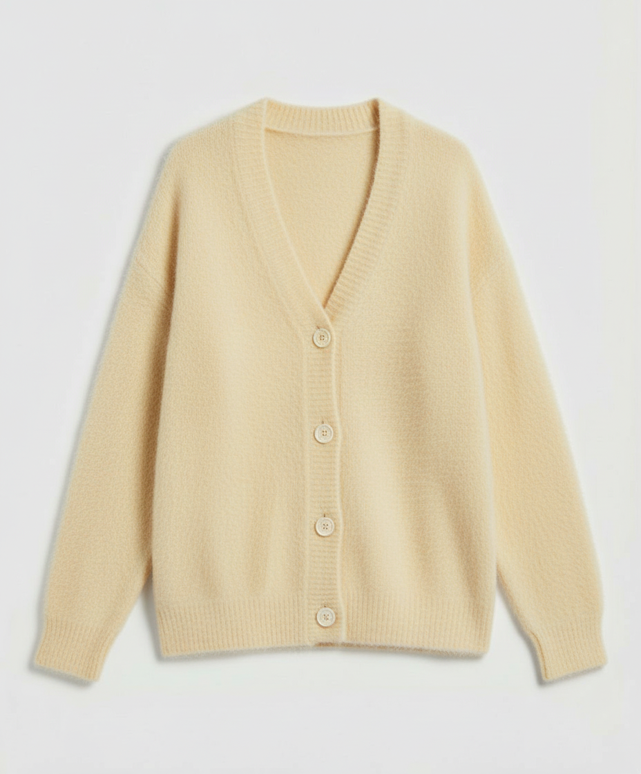 Kuschelige Mohair Strickjacke Damen | EB