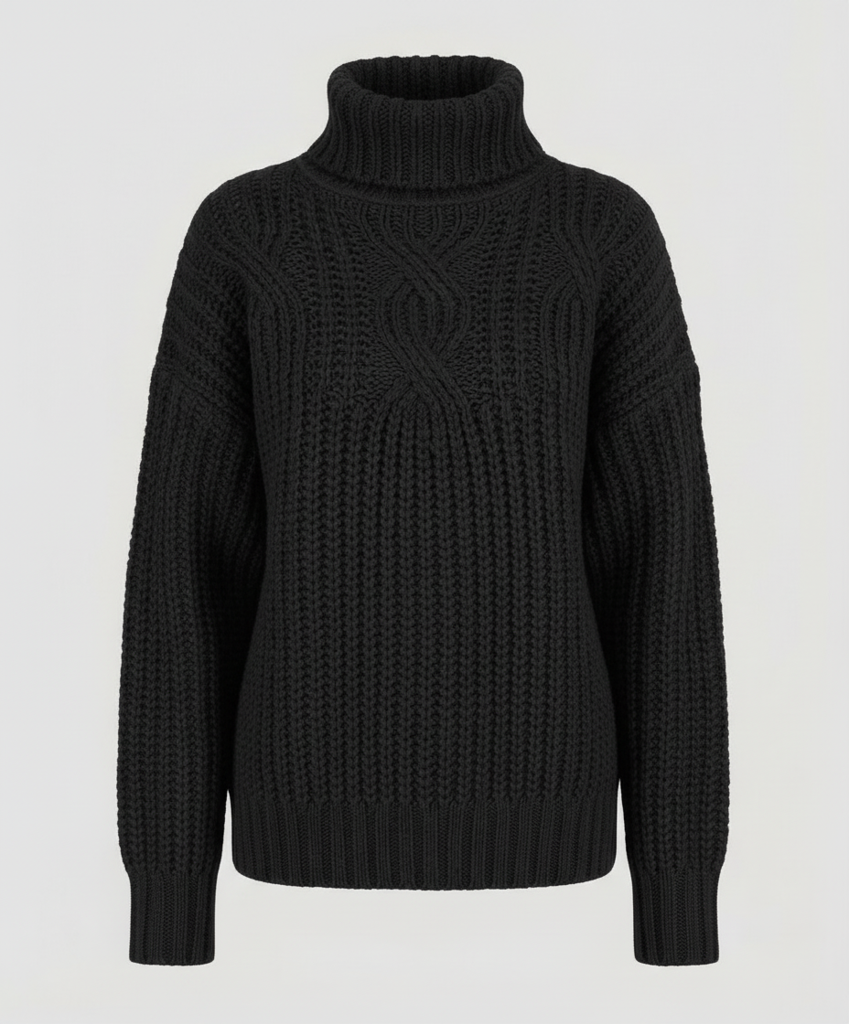 Bequemer Rollkragenpullover Damen | EB