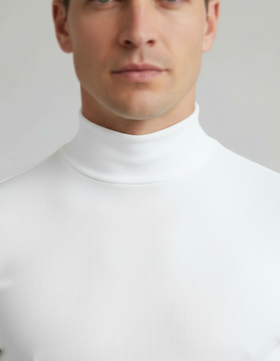 Rollkragen Slim Fit Herrenhemd | EB