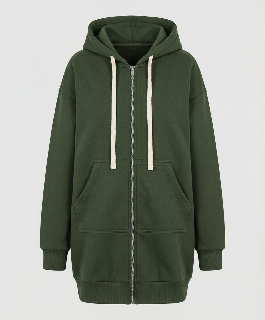 EB | Zip-Up Hoodie knielang