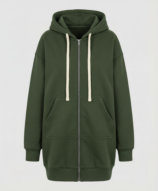EB | Zip-Up Hoodie knielang