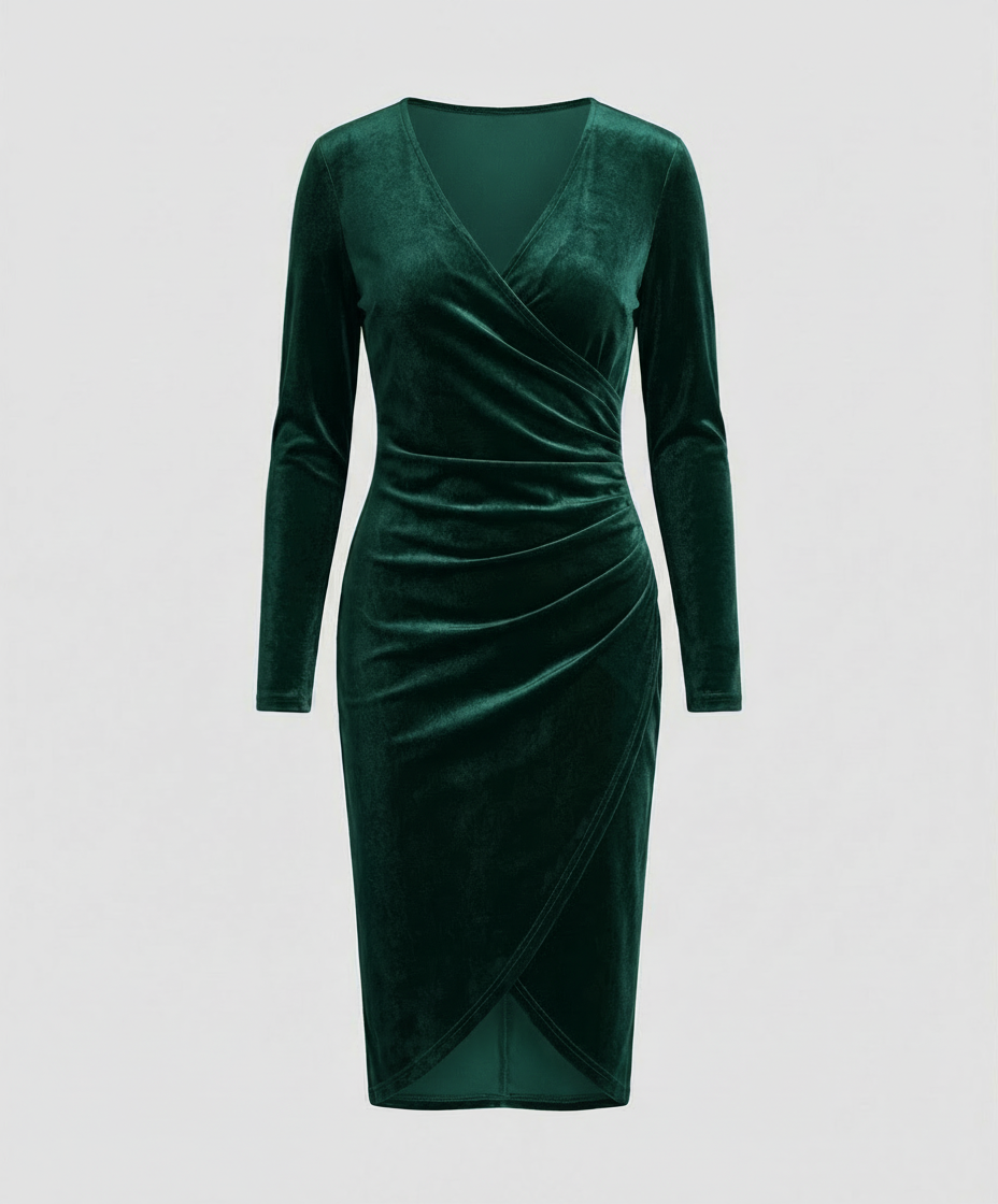 Elegantes Damen Samtkleid | EB