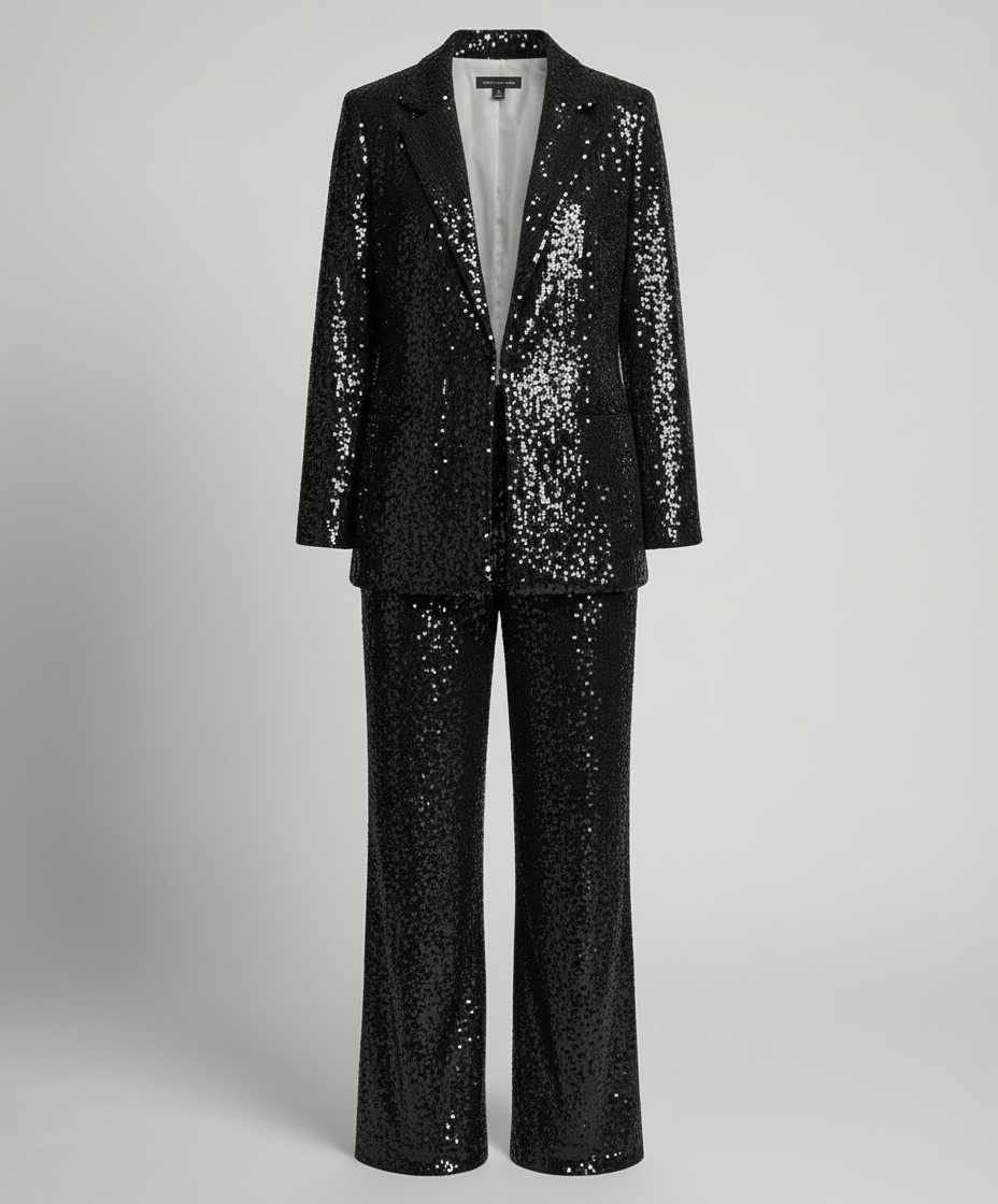 Glitzernder Eleganter Blazeranzug Damen | EB