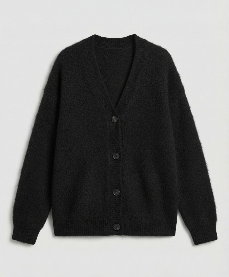 Kuschelige Mohair Strickjacke Damen | EB