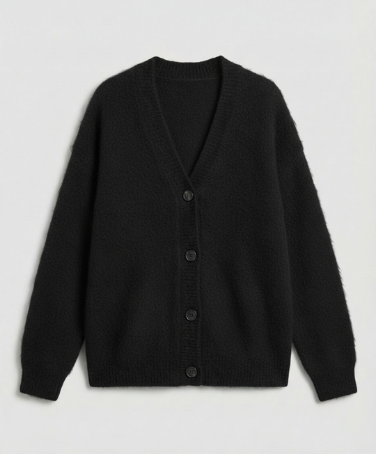Kuschelige Mohair Strickjacke Damen | EB