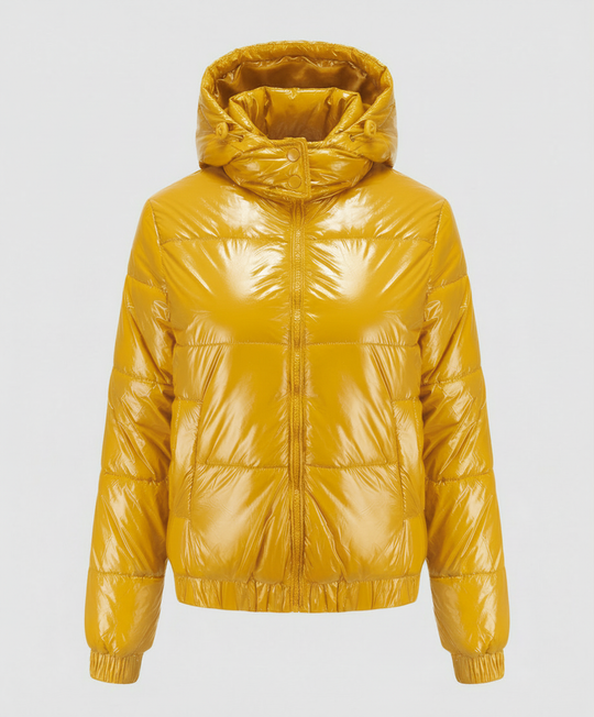 Hochglänzende Damen Steppjacke | EB