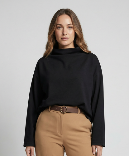 Oversize Rollkragenpullover Damen | EB