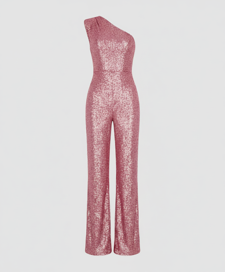 Moderner Pailletten Jumpsuit Damen | EB