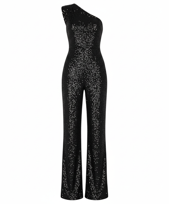 Moderner Pailletten Jumpsuit Damen | EB