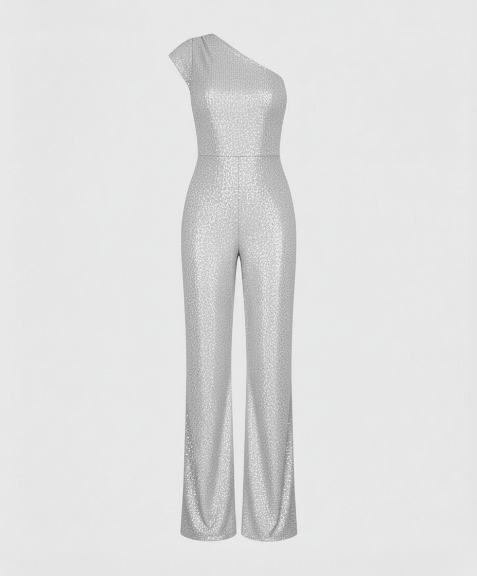 Moderner Pailletten Jumpsuit Damen | EB