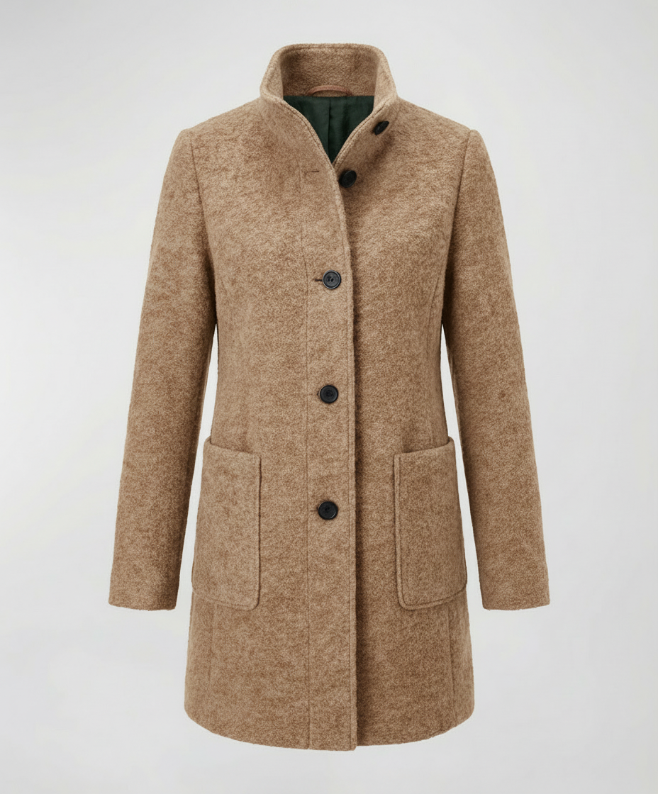 Eleganter Vintage Wollmantel Damen | EB