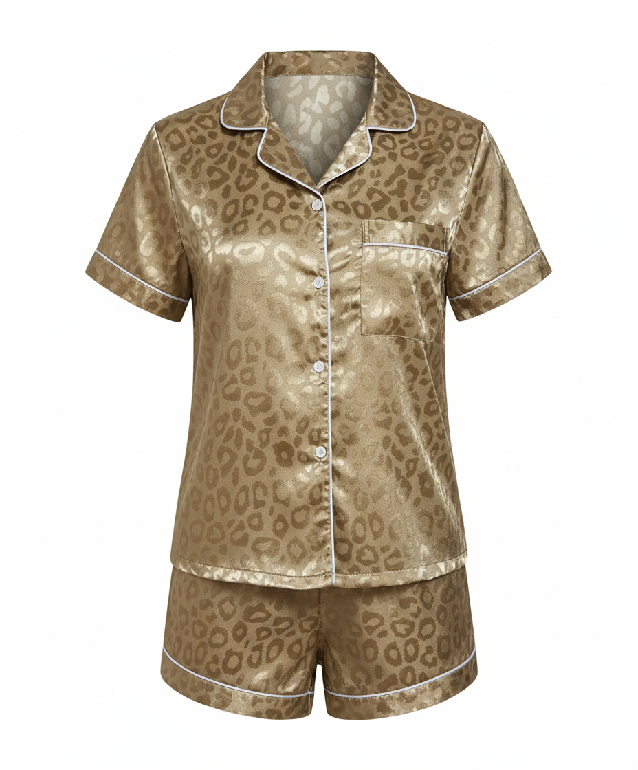 Satin Komfort Pyjama Set Damen | EB