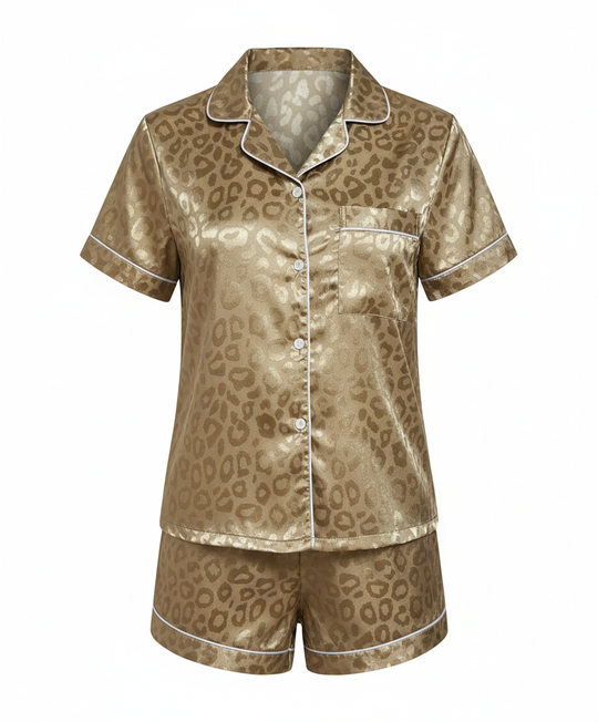 Satin Komfort Pyjama Set Damen | EB