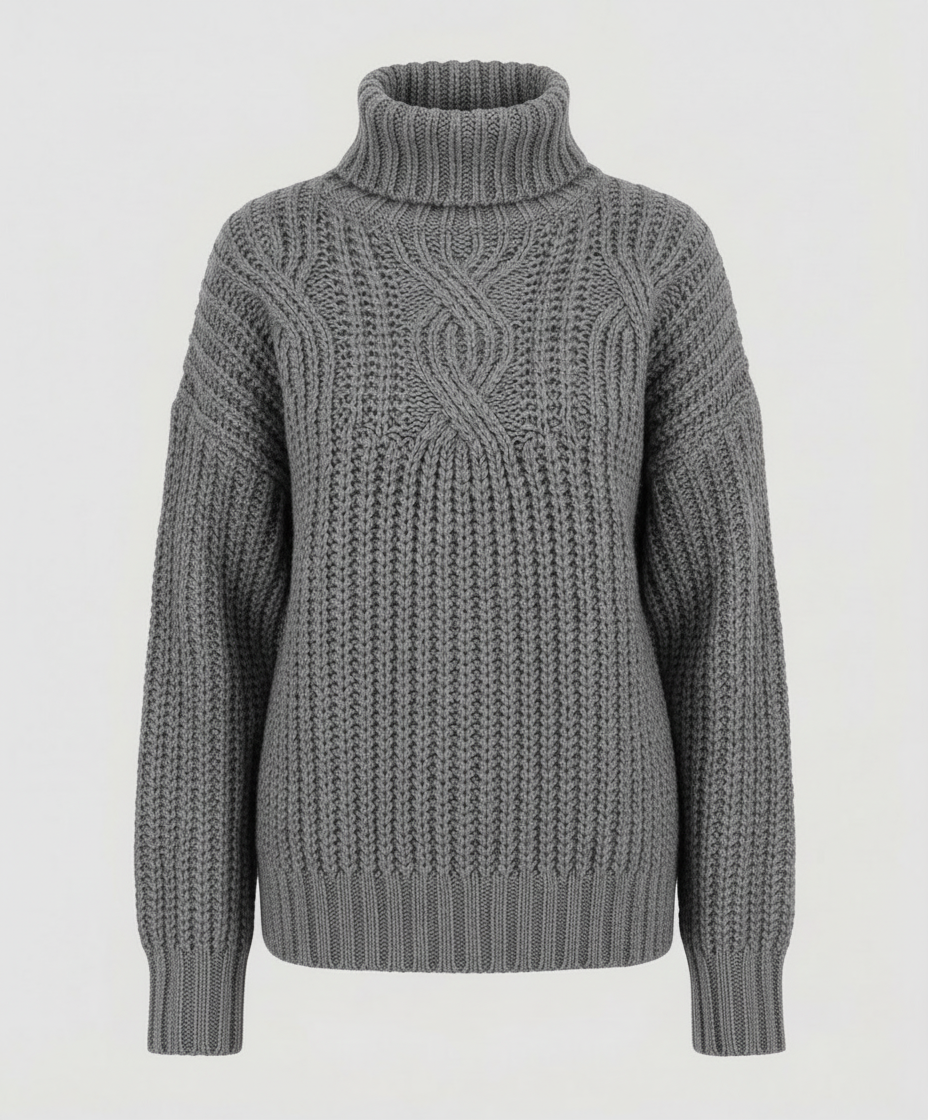Bequemer Rollkragenpullover Damen | EB