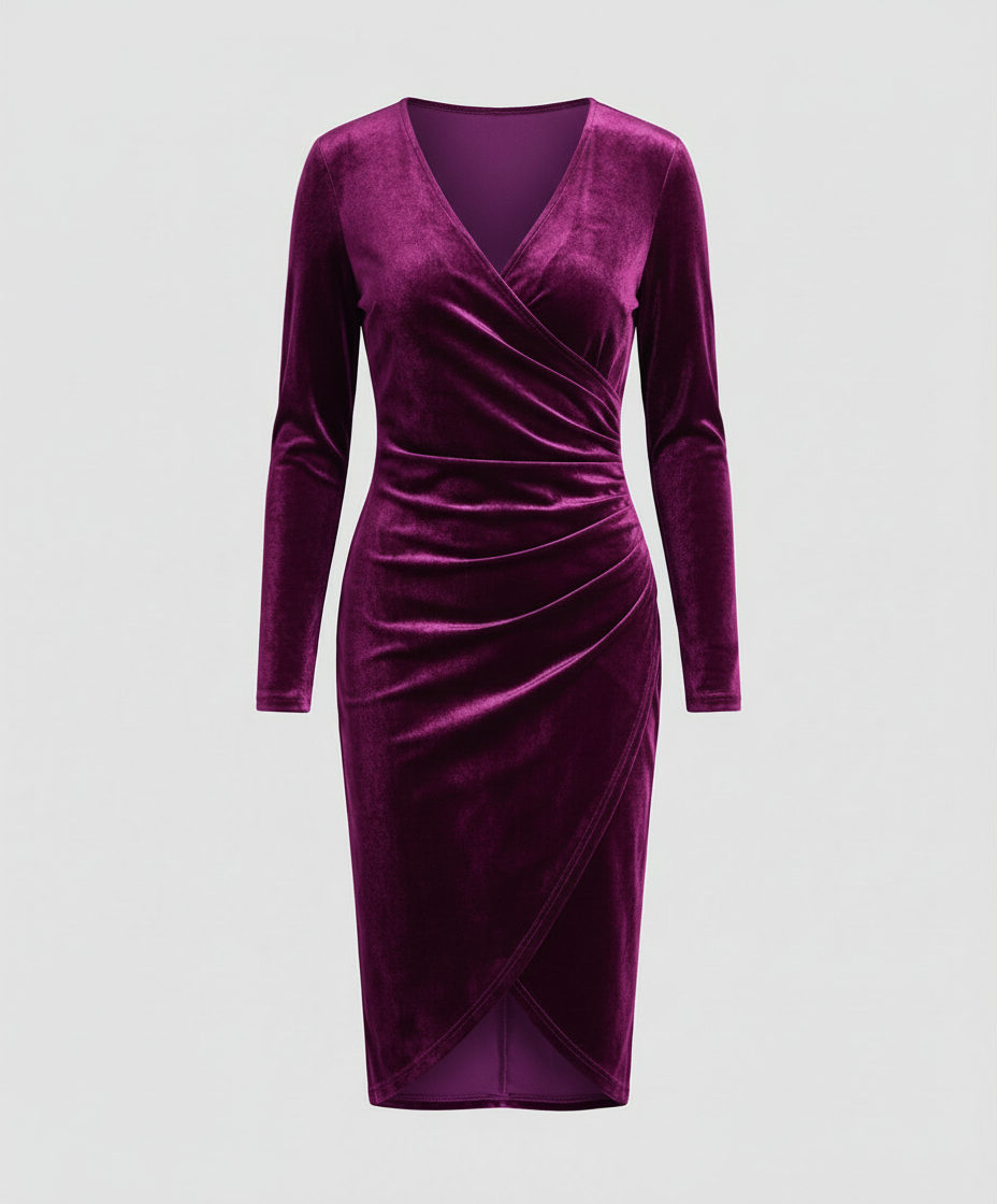 Elegantes Damen Samtkleid | EB