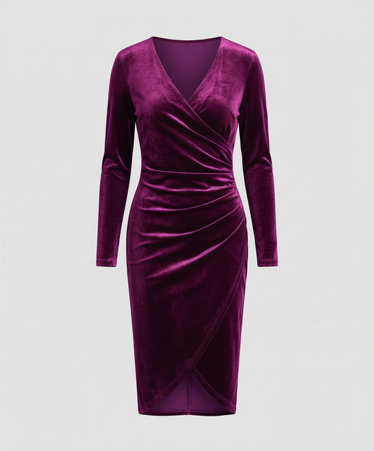 Elegantes Damen Samtkleid | EB