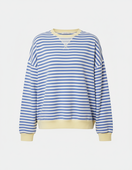 Gestreifter Oversized Pullover Damen | EB