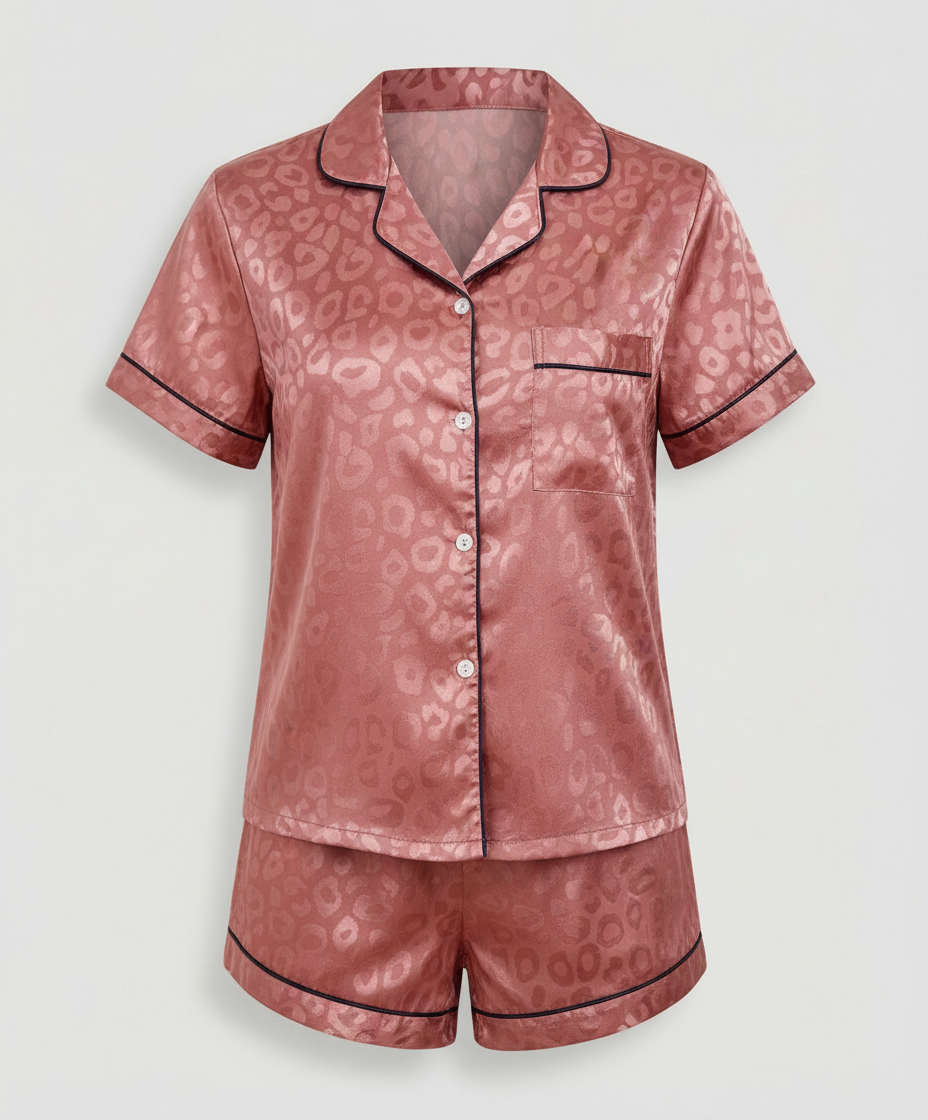Satin Komfort Pyjama Set Damen | EB