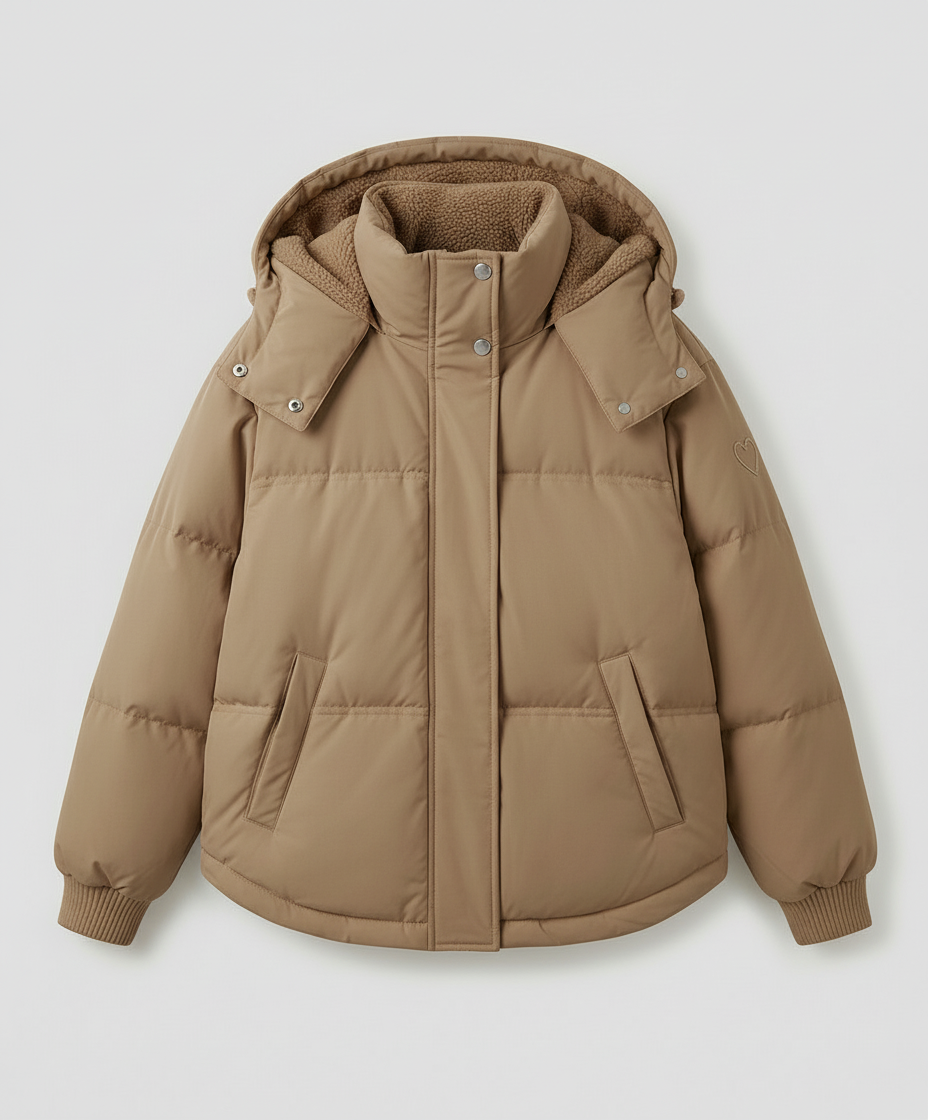 Warme Damen Winterjacke Gepolstert | EB