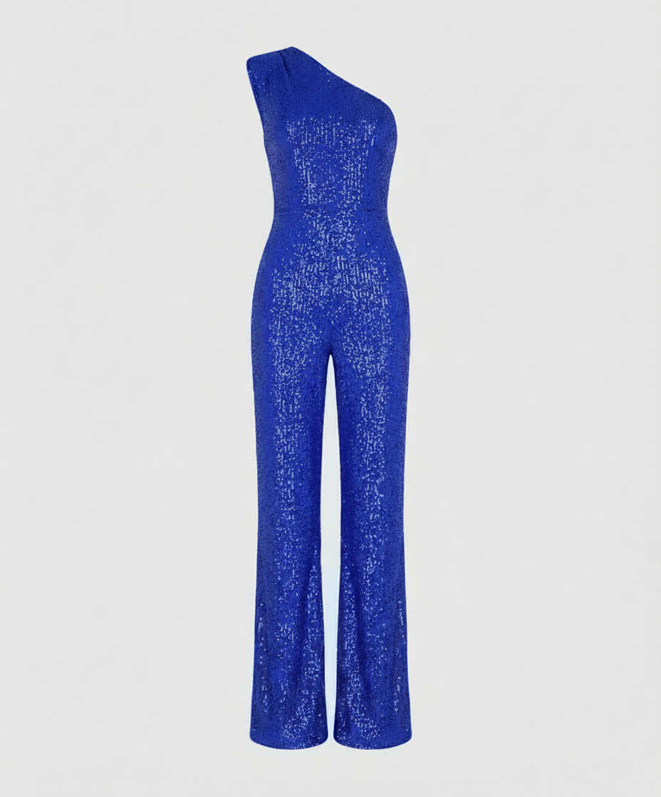 Moderner Pailletten Jumpsuit Damen | EB
