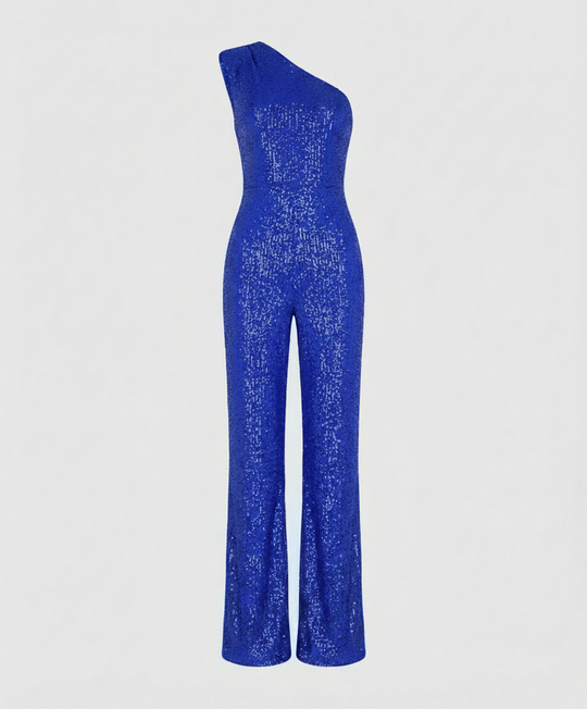 Moderner Pailletten Jumpsuit Damen | EB