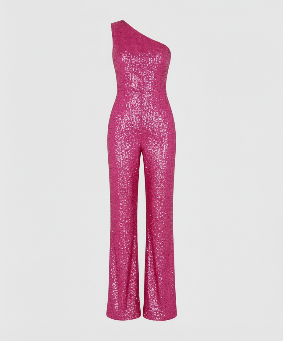Moderner Pailletten Jumpsuit Damen | EB